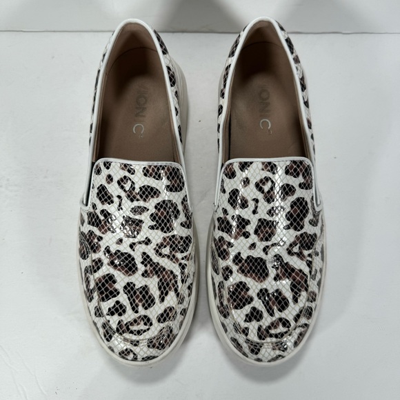 Vionic Dinora Leopard Snakeskin Slip-On Platform Sneakers White Leopard Size 6.5 - Picture 2 of 10